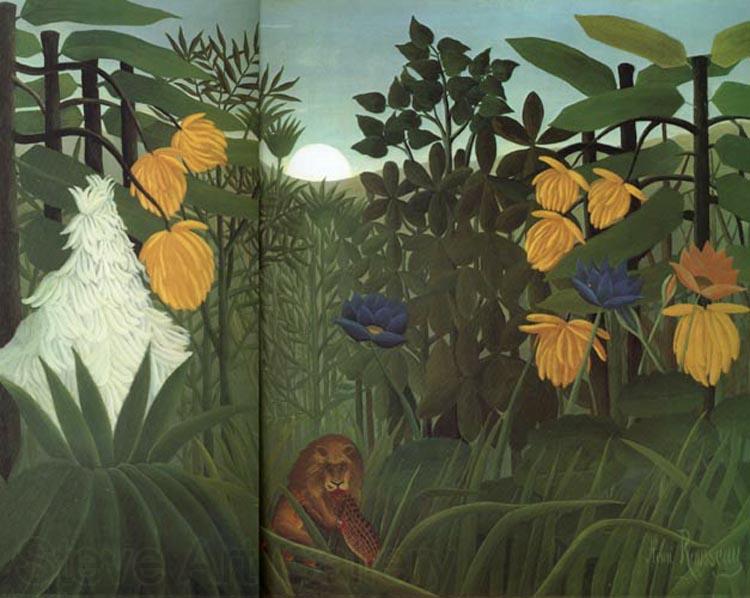 Henri Rousseau The Lion's Meal Germany oil painting art